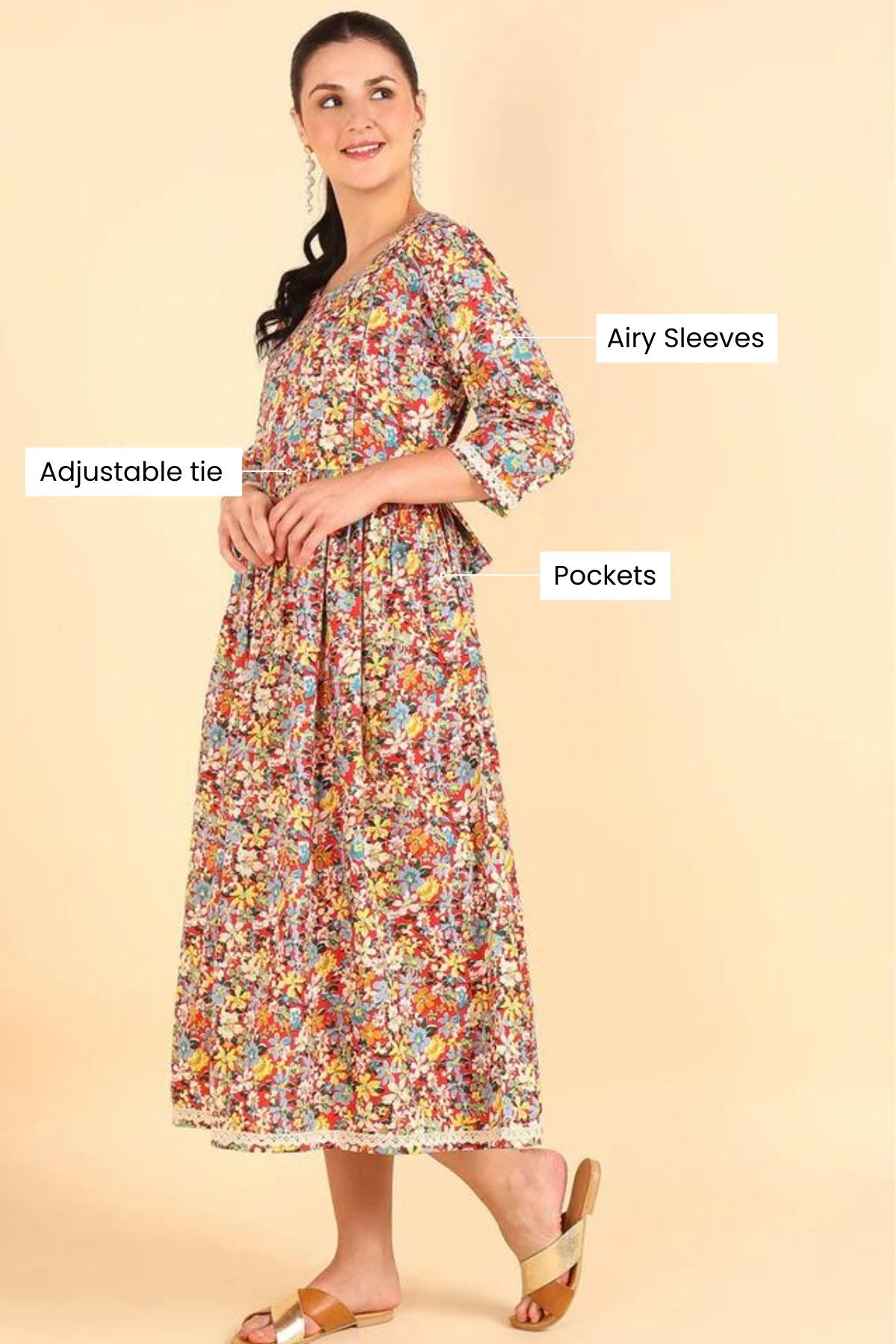 Bloom Anarkali Feeding Kurti