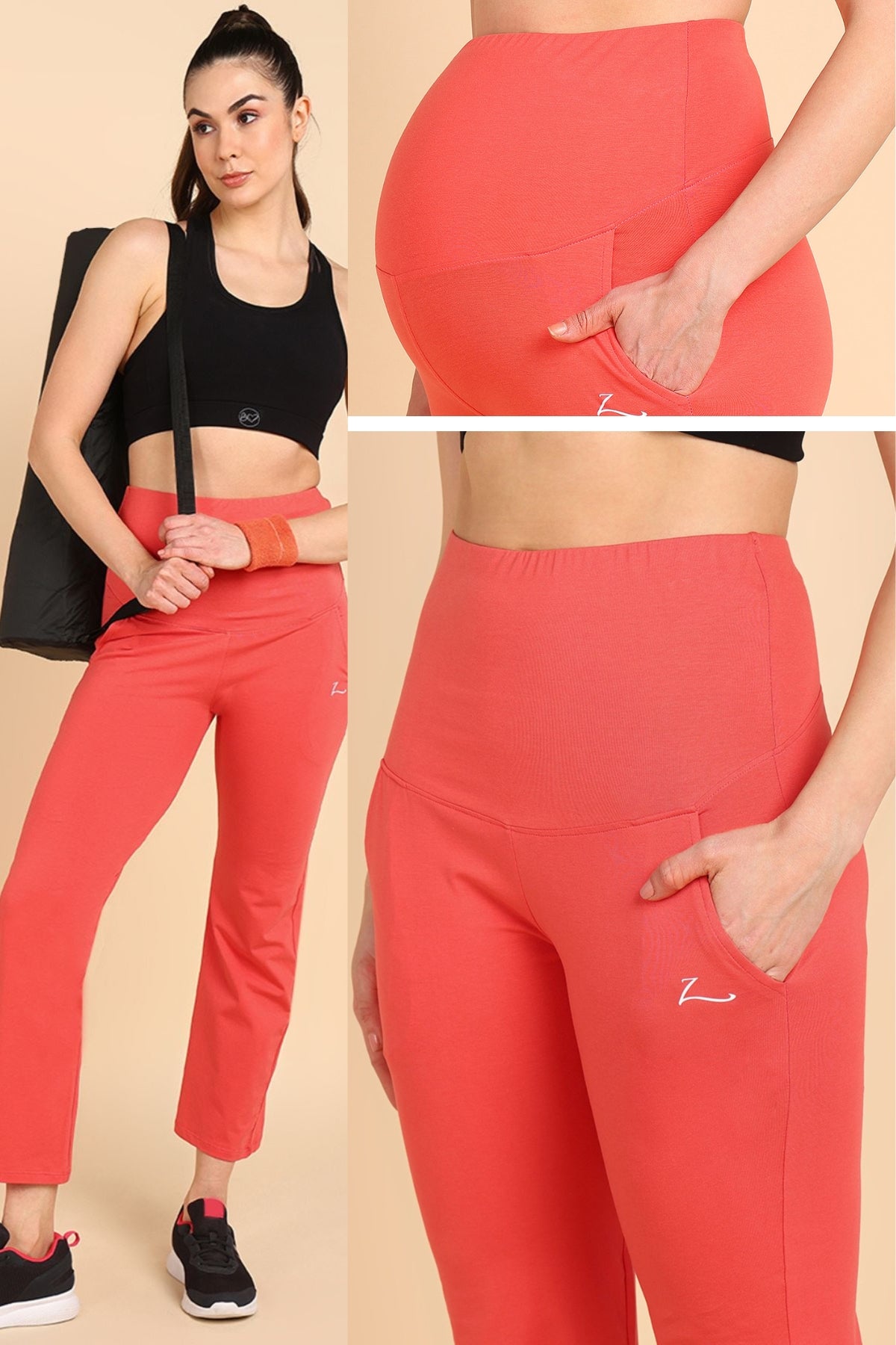 247 Zactive™ Coral Maternity Trouser (Pregnancy & Postpartum)